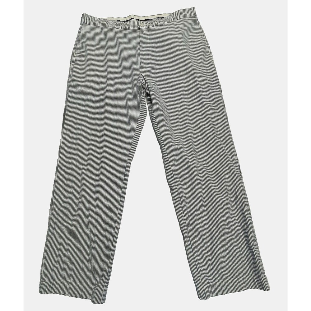 Brooks brothers 346 Cotton Pants Pin Stripes Pockets Blue White Men's Size 38x30